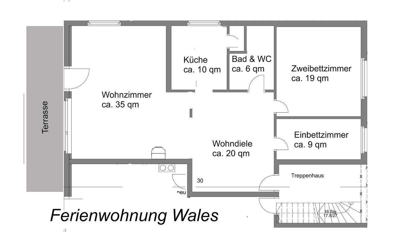 Ferienwohnung "Wales" Im Cnauceltaidd Wegensen Kültér fotó